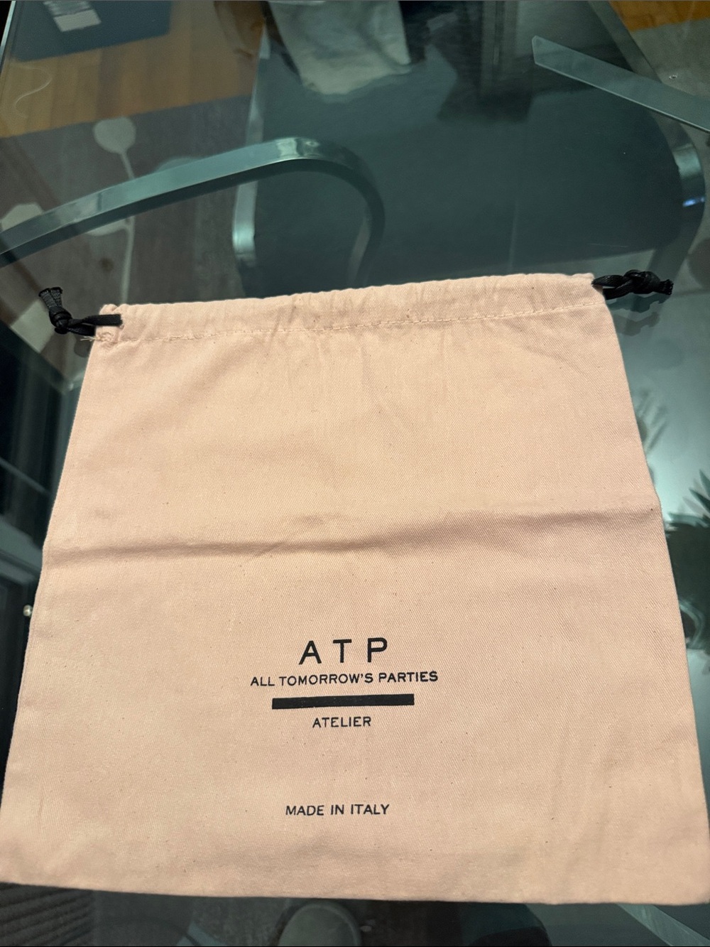 Pink Drawstring Dust Pouch